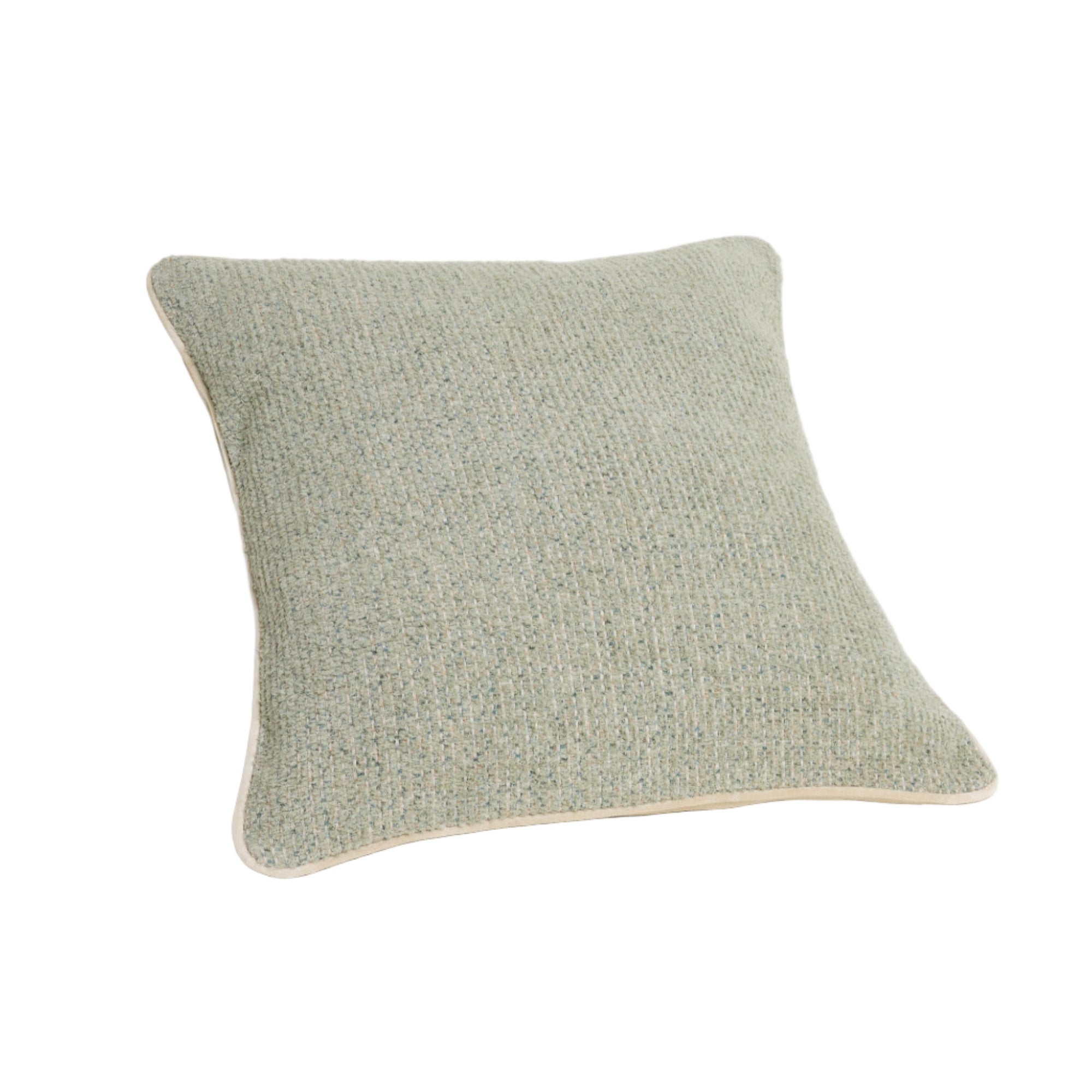 Plush Cushion Cover - Light Green