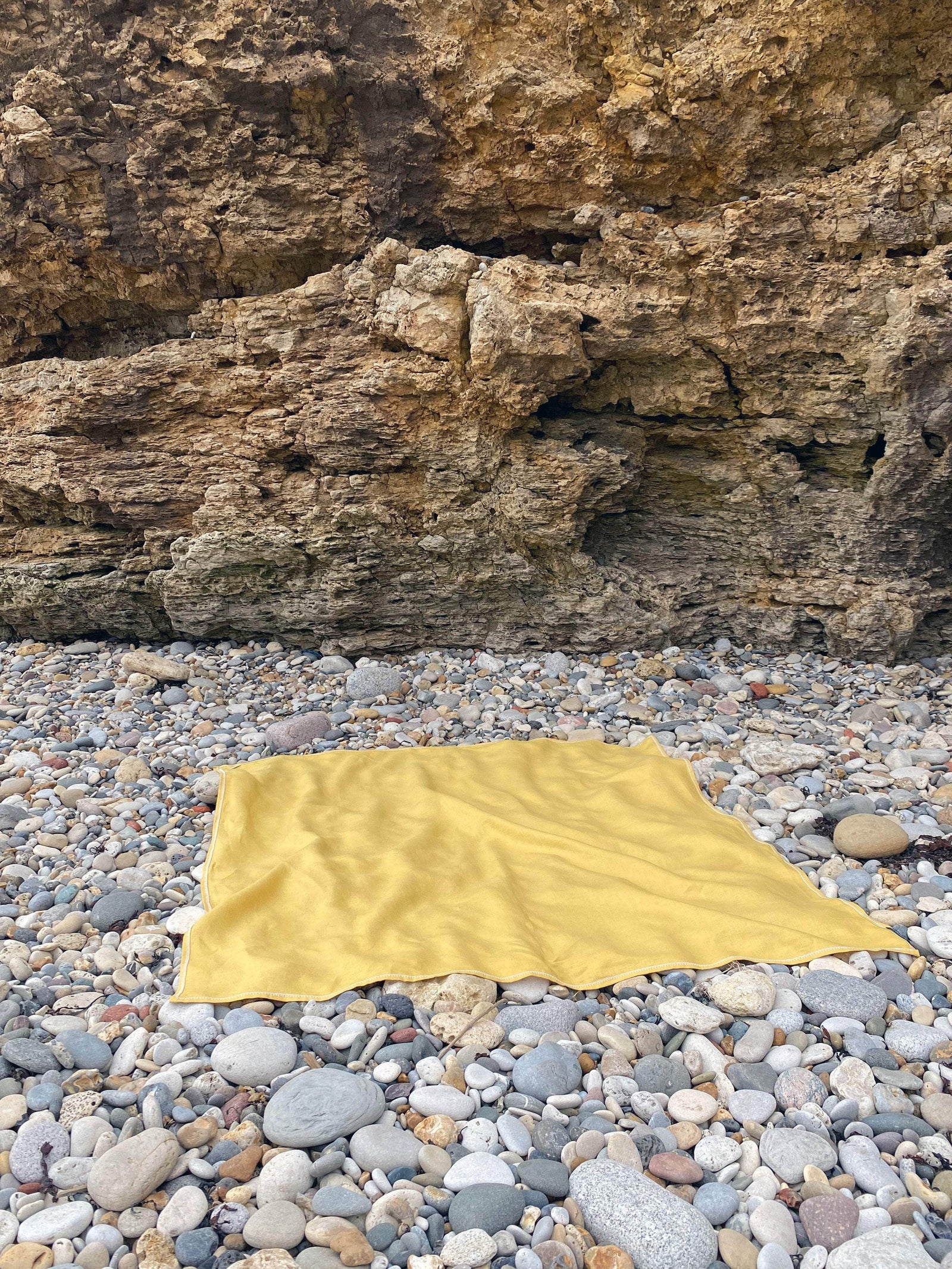 Irish Linen Large Towel - Sunshine Yellow
