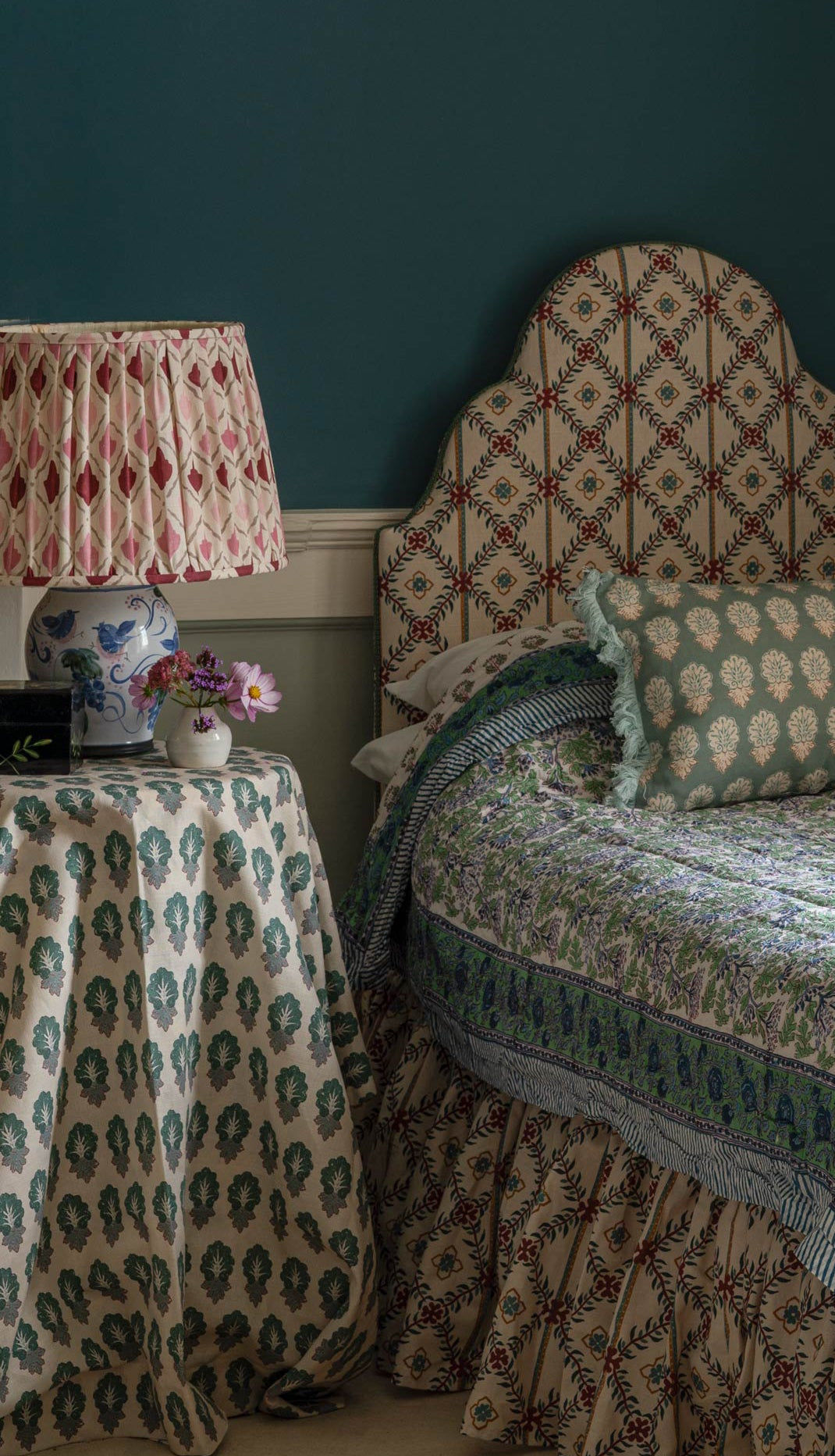 Home Collection - Bowmont Pine Green Reverse Fabric