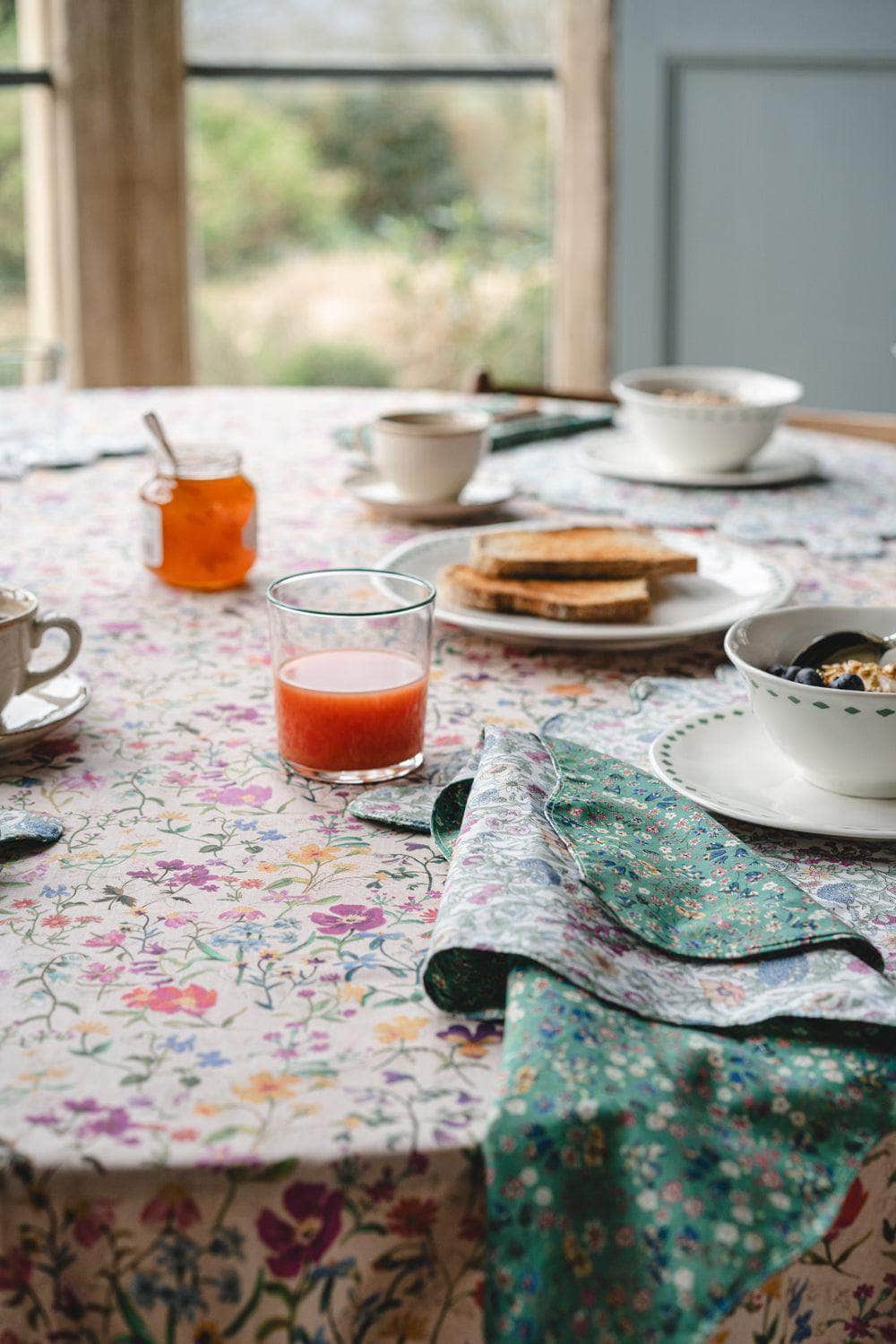 Reversible Wavy Napkin Set Made With Liberty Fabric Donna Leigh & Rachel