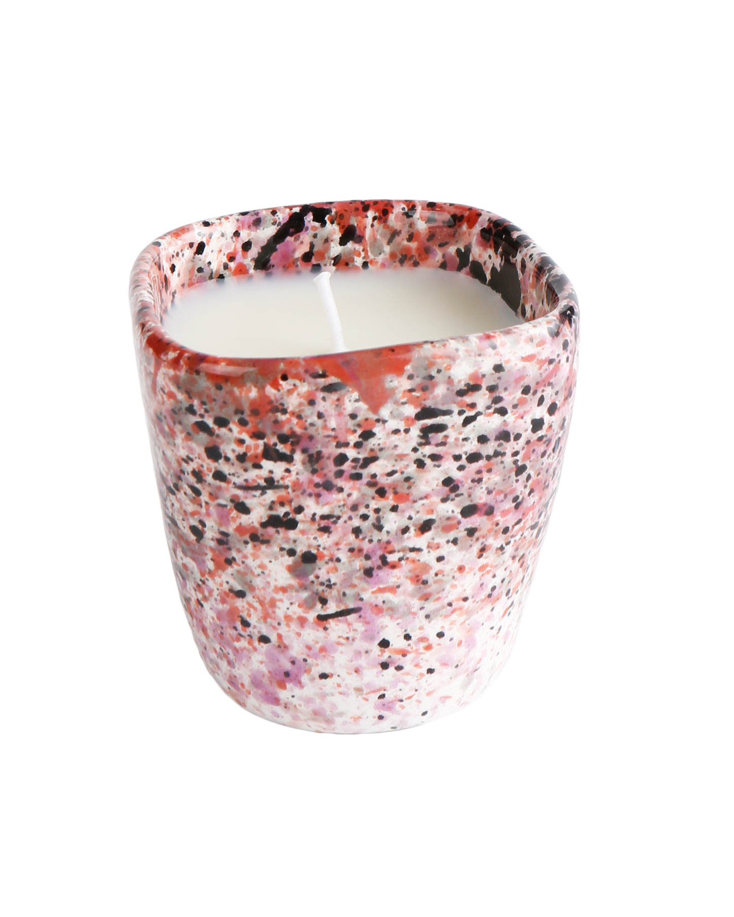 Black Rose Splatter Candle