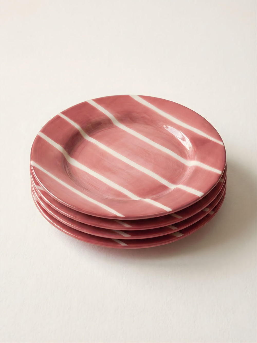 Raspberry Salad Plate - Set of 4