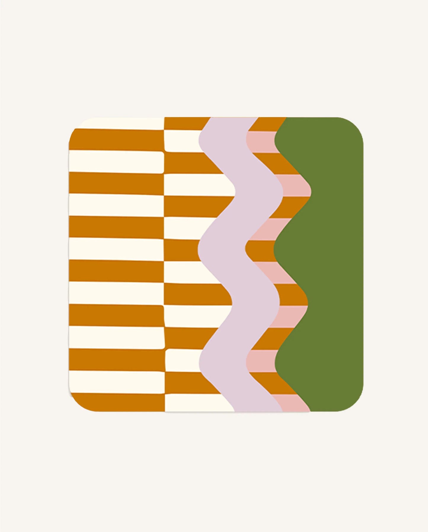 Wiggle and Stripe Coasters (Set of 6)