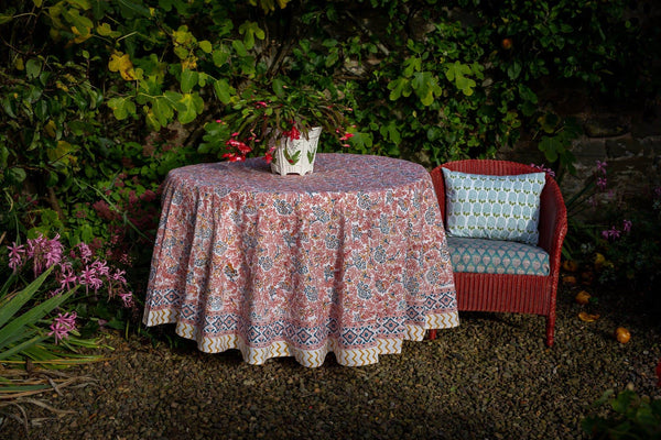 Kelpie Tablecloth In Pink-Blue-