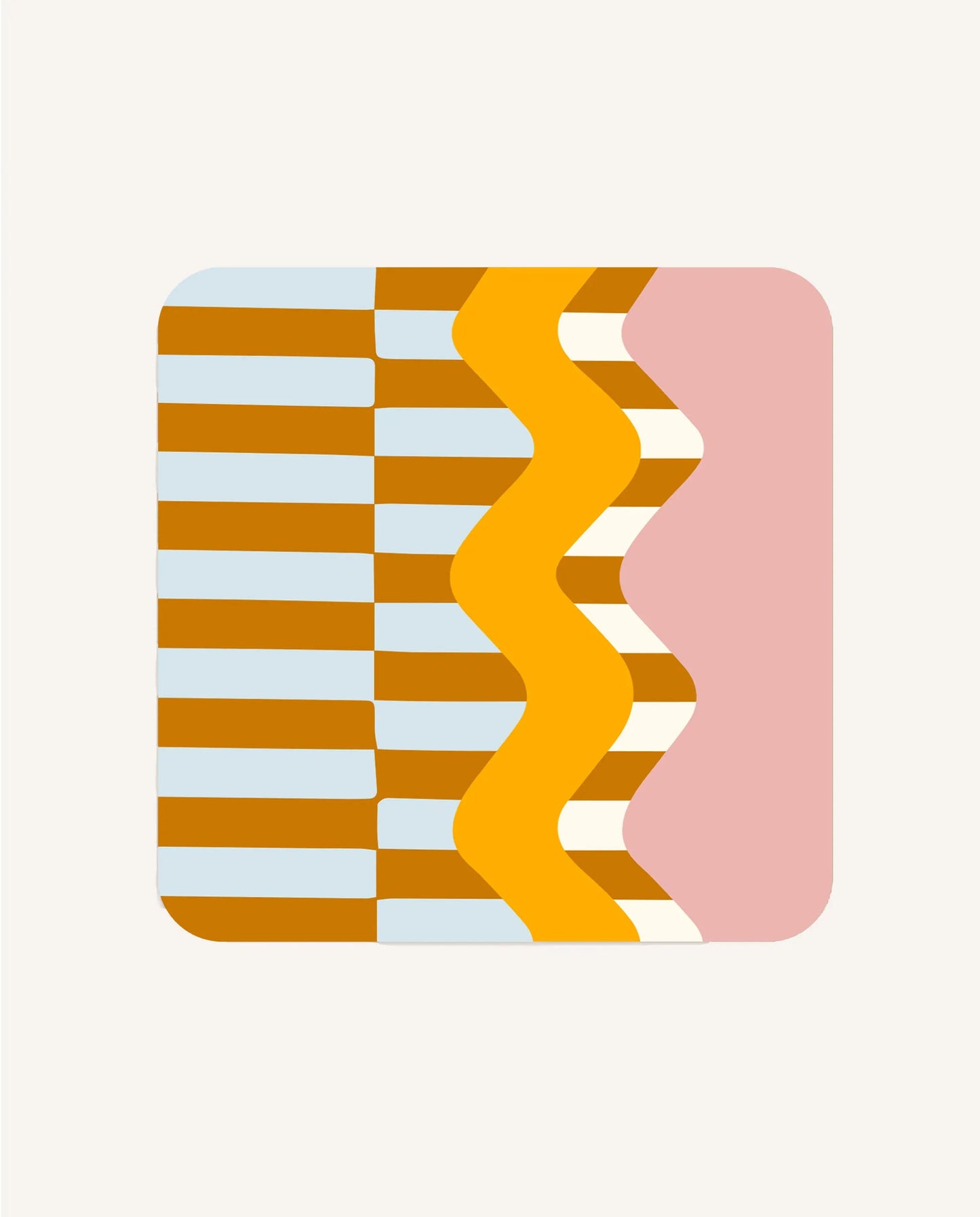 Wiggle and Stripe Coasters (Set of 6)