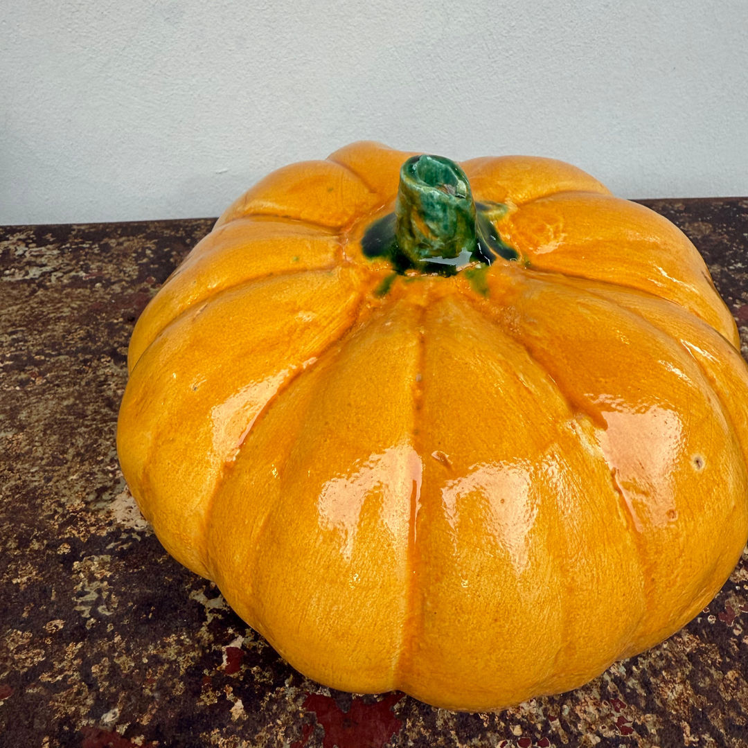 Large Ceramic Pumpkin