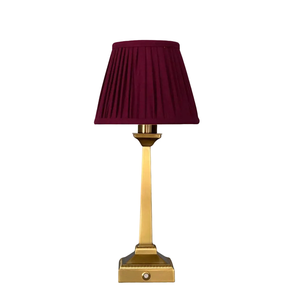 Charlie Table Lamp - Wine Red