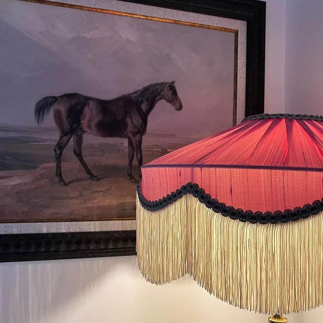 The Peggy Silk Lampshade - Pink