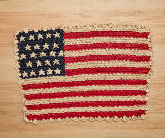 Handcrafted Scalloped Americana Placemats
