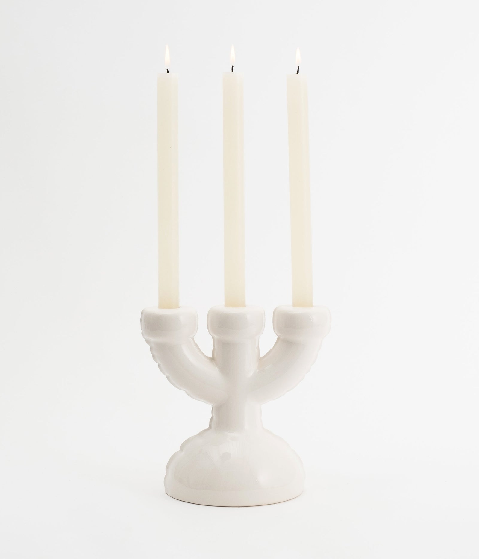 Candelabra 'ERIC' Bone Gloss