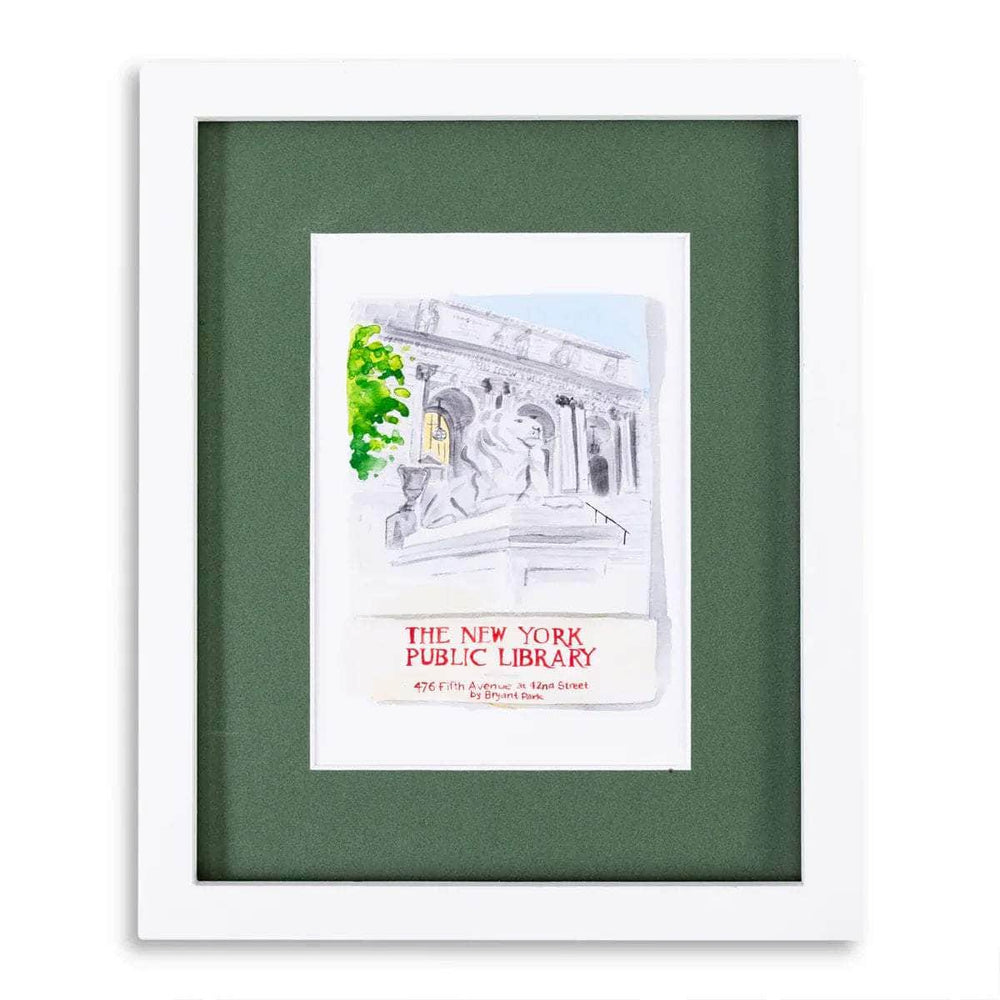 NY Public Library Matchbook Print