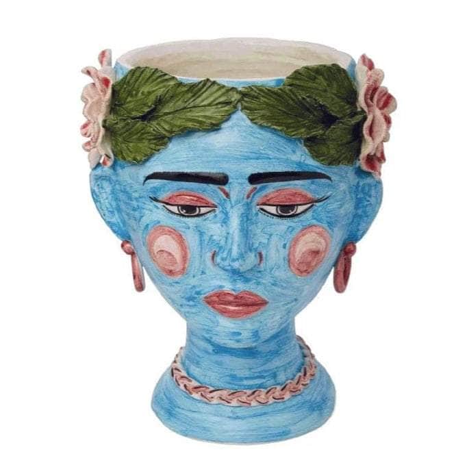 Testa Di Moro Head - Turquoise Vase