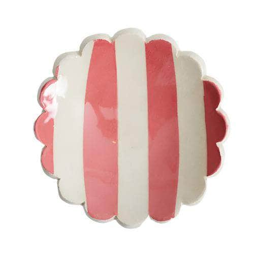 Duci Stripe Trinket Dish Red