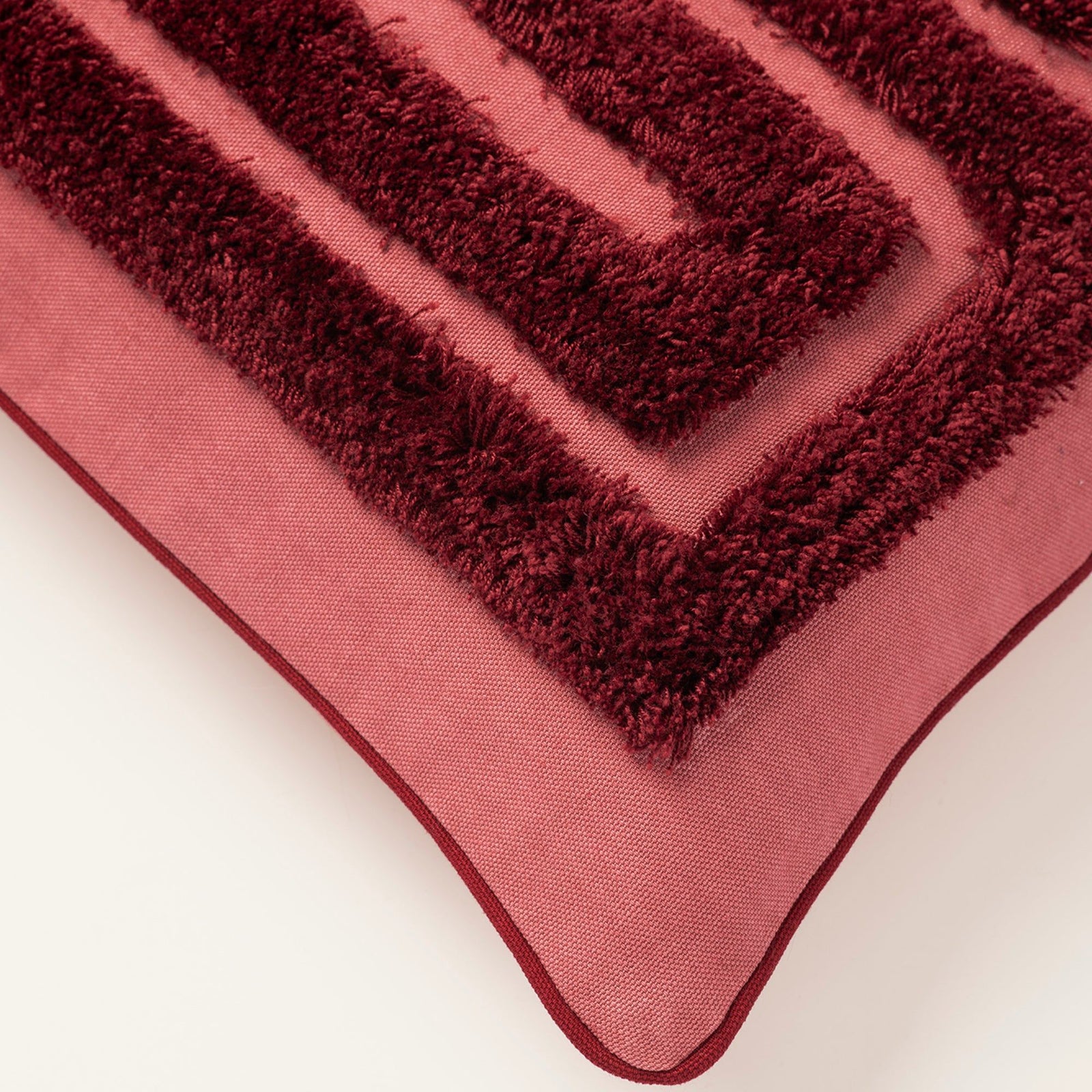 Cushion Cleo Pink & Bordeaux