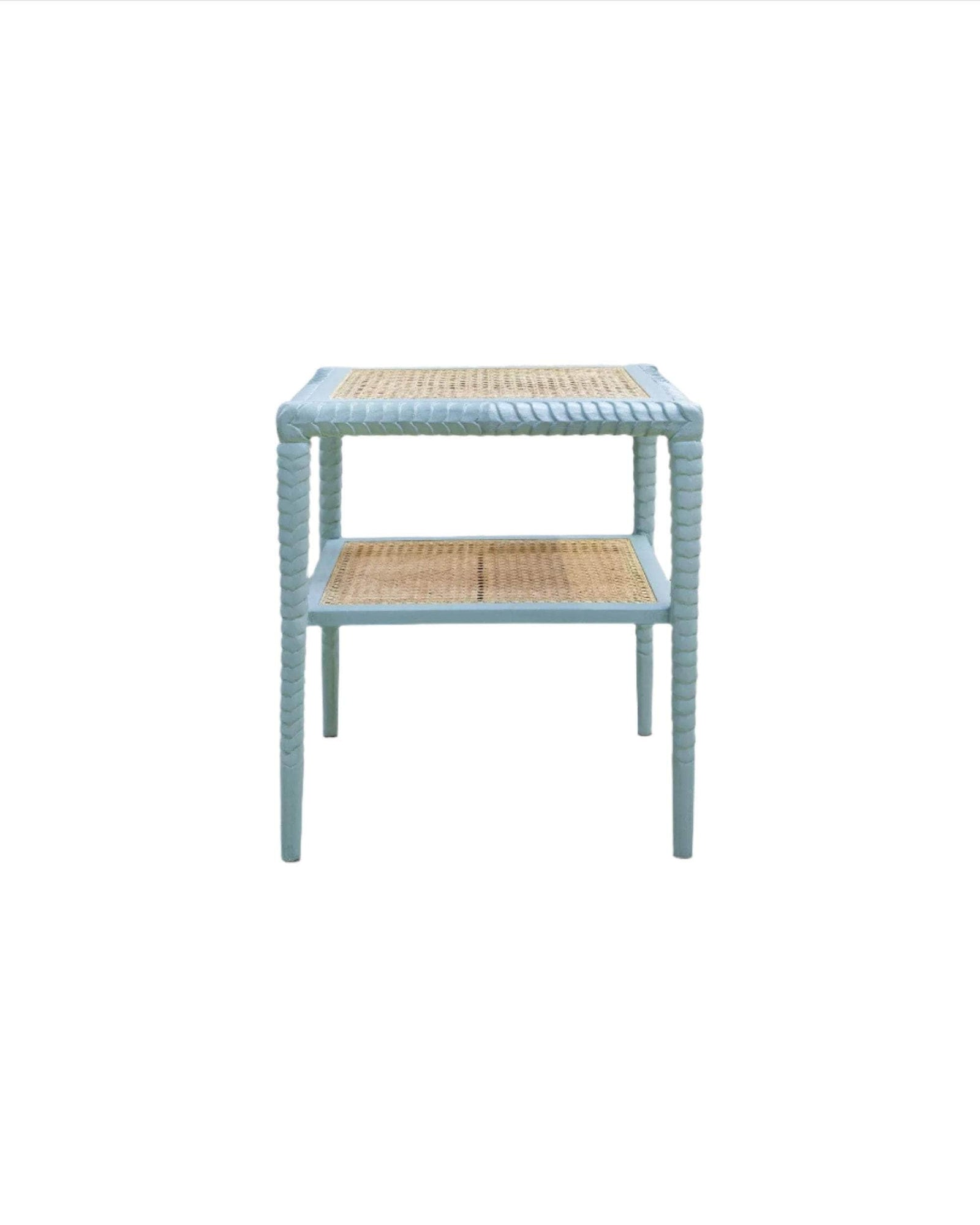 Pavilion Wooden Side Table - Blue