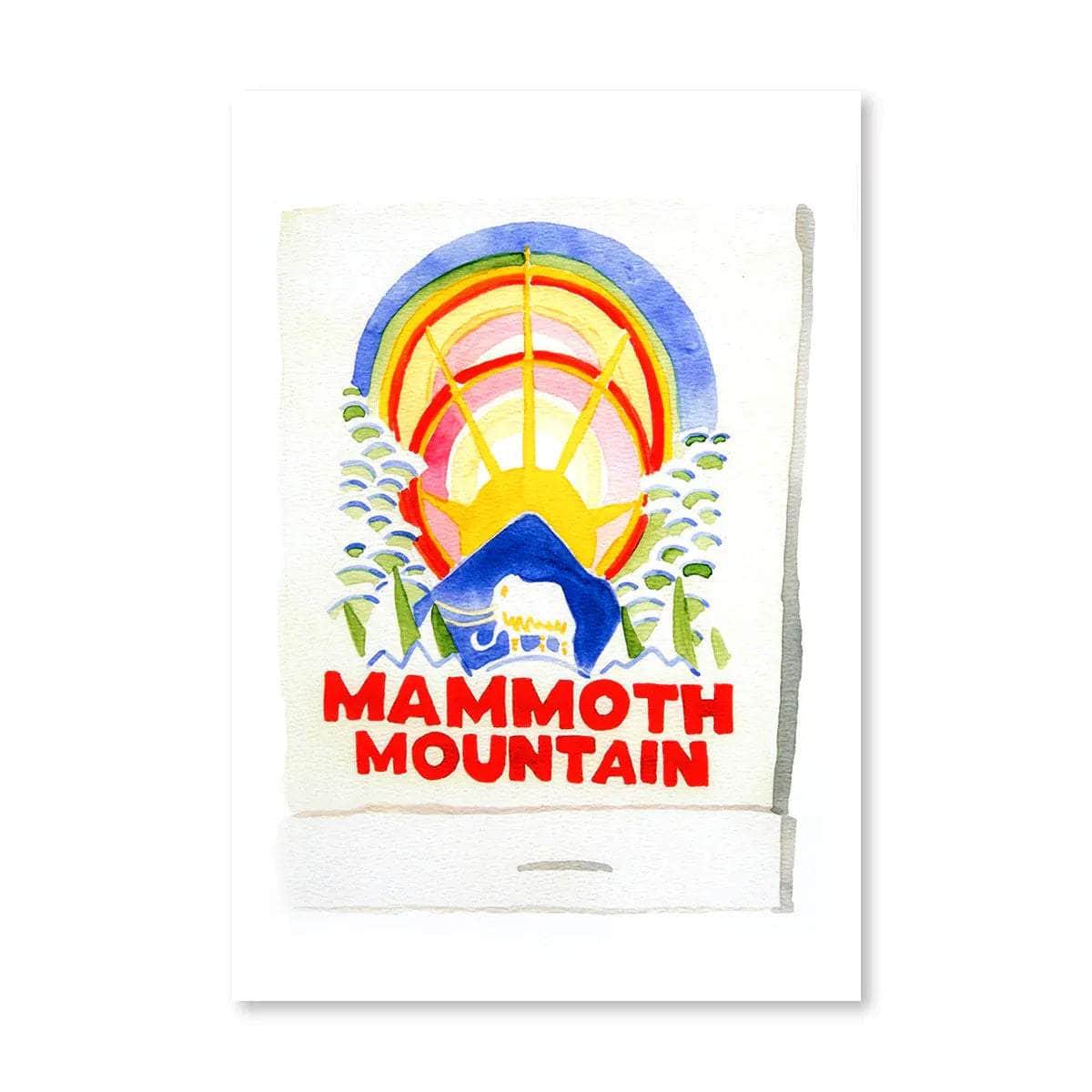Mammoth Mountain Matchbook Print