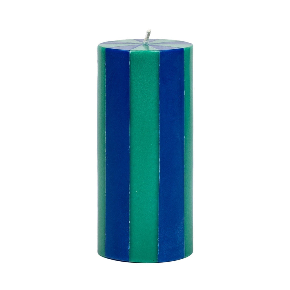 Medium Pillar Candle - Midnight Blue / Teal