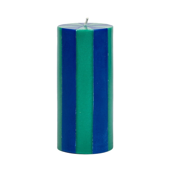 Medium Pillar Candle - Midnight Blue / Teal
