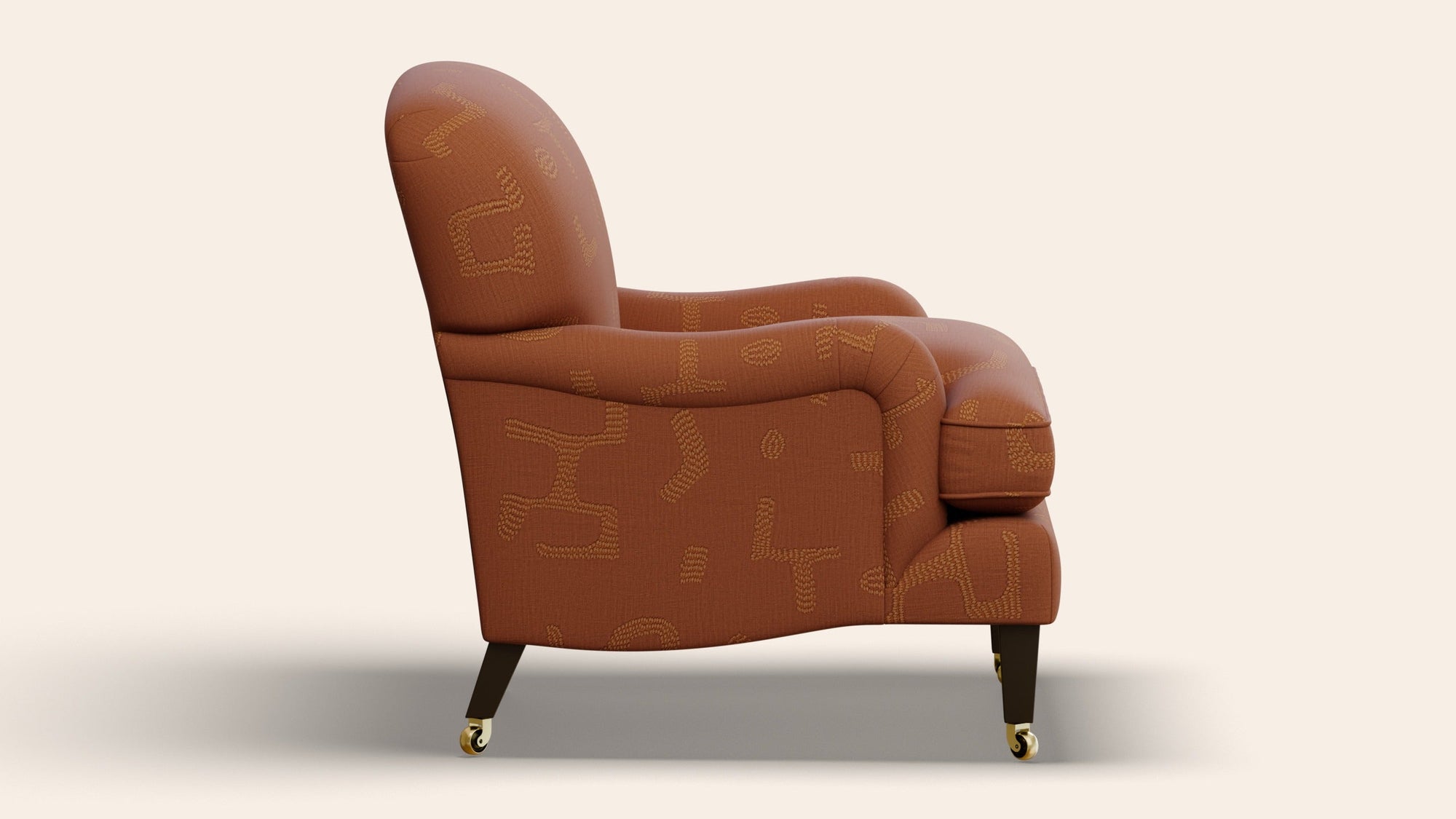 Sofia Armchair, Raphia, Tobacco-
