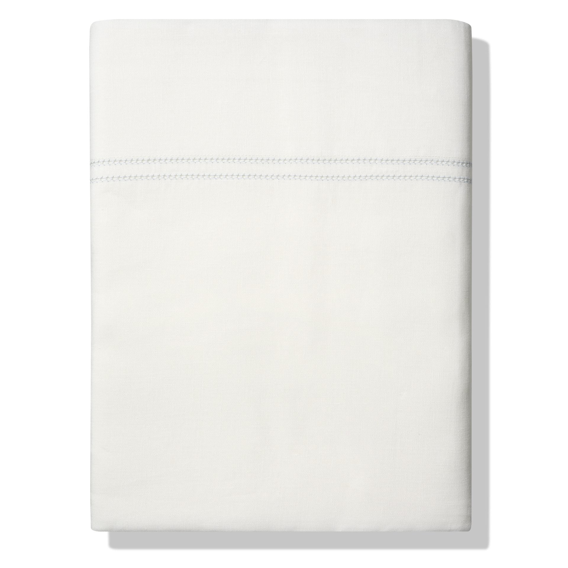 Top Sheet Hemstitch Chambray Blue