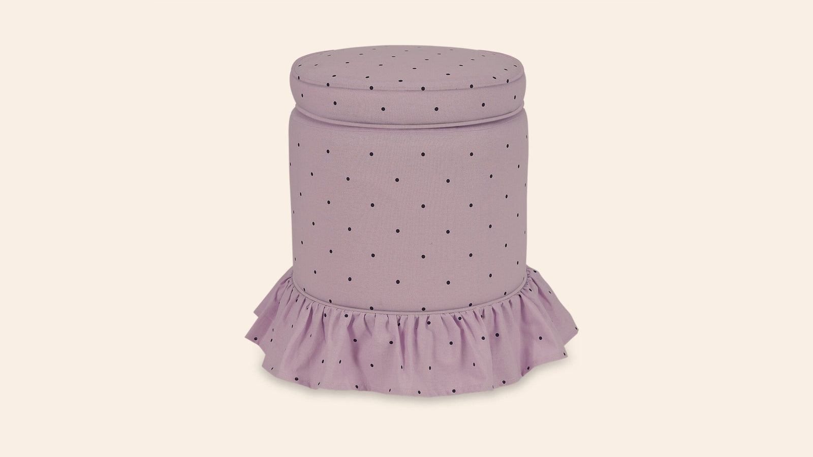 Aurora Footstool, Parma Violet
