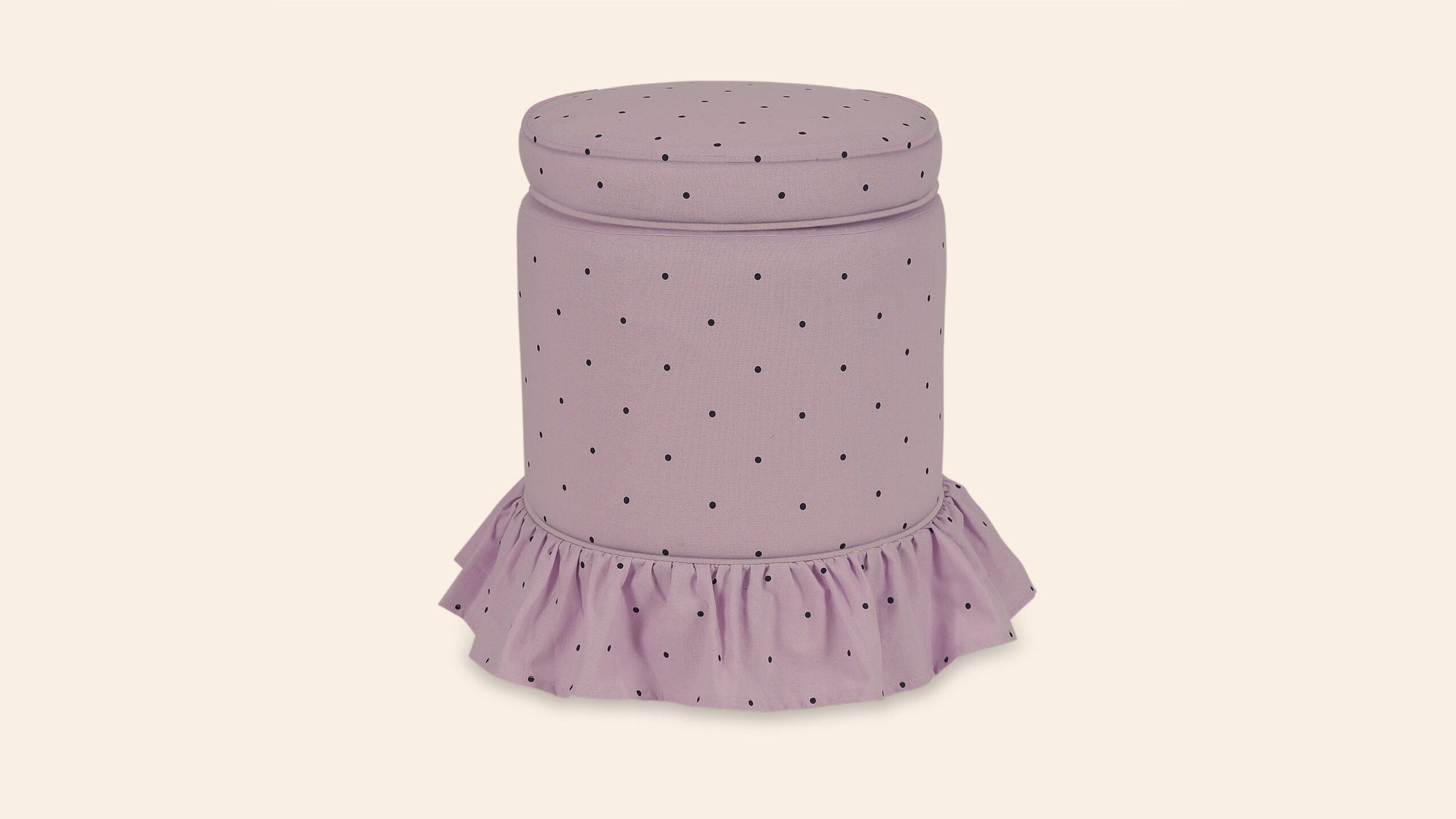 Aurora Footstool, Parma Violet