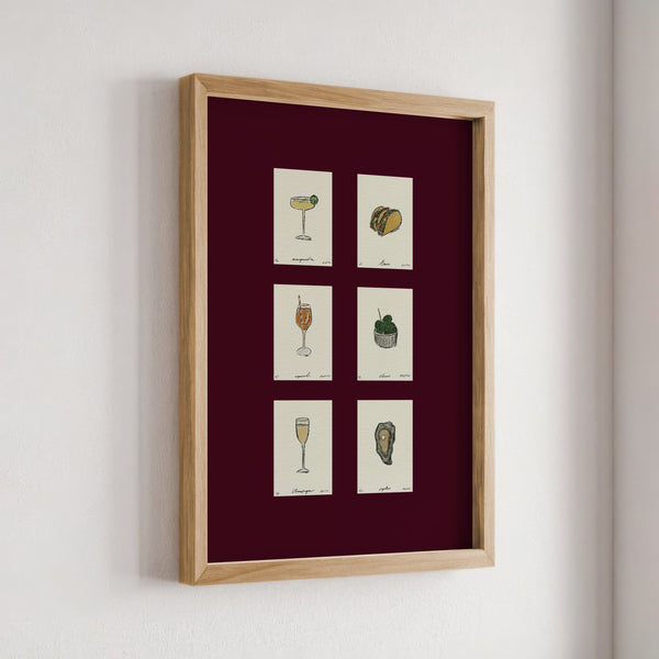 Sips & Snacks Set Print