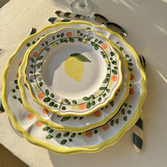 Ravello Lemon Plate 18cm