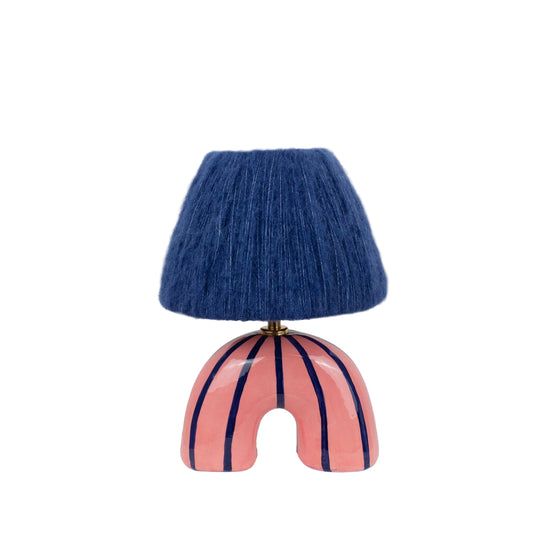 'Me' Table Lamp - Blue Stripes