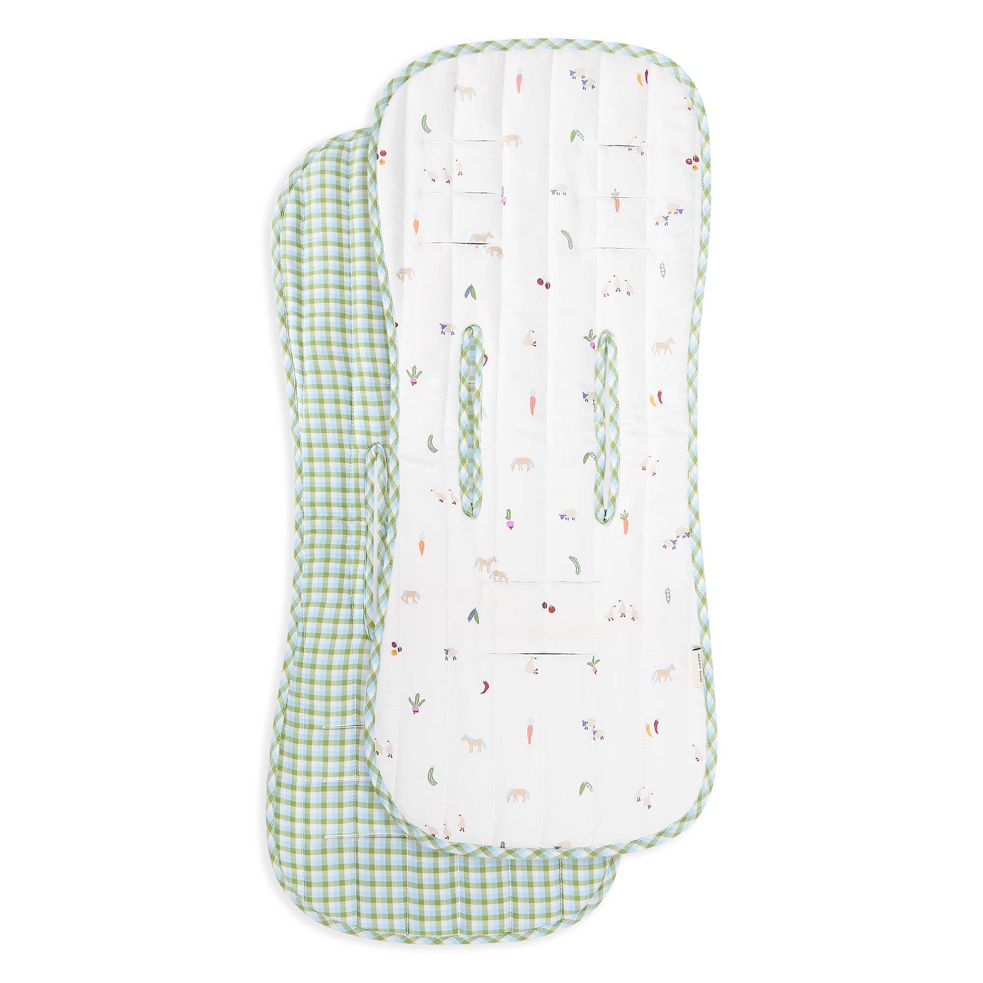 Pram Liner - Little Farm / Greenhouse Gingham