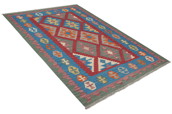 Gashgai Kilim · Hand-woven – Red, 183x131 cm