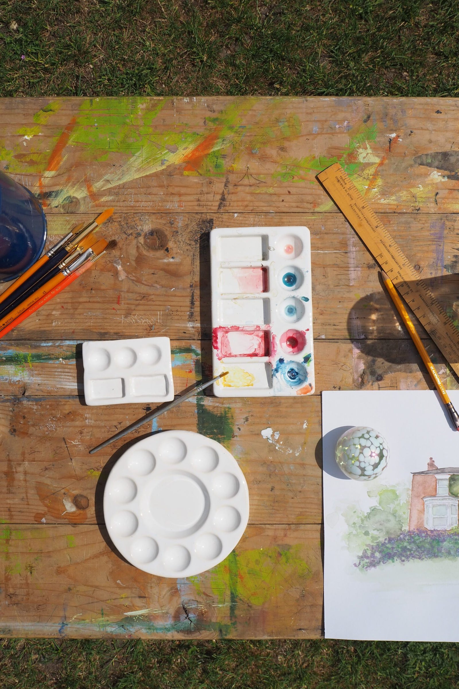 Rectangular Handmade Ceramic Palette