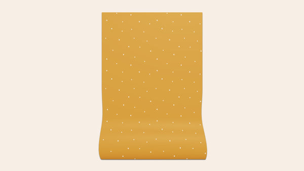 Dolce Daisies Wallpaper, Cannoli, Sample