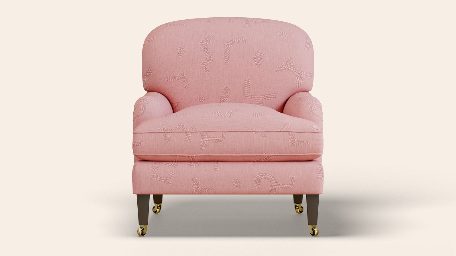Sofia Armchair, Raphia, Clay-