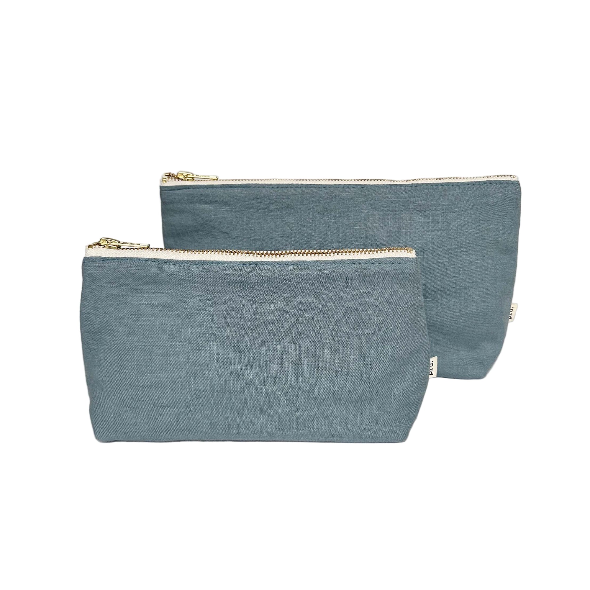 The Linen Pouch Bag - Duck Egg Blue