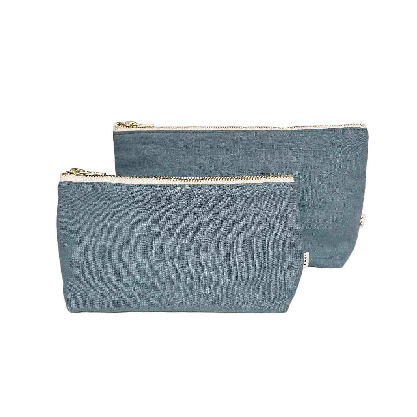 The Linen Pouch Bag - Duck Egg Blue