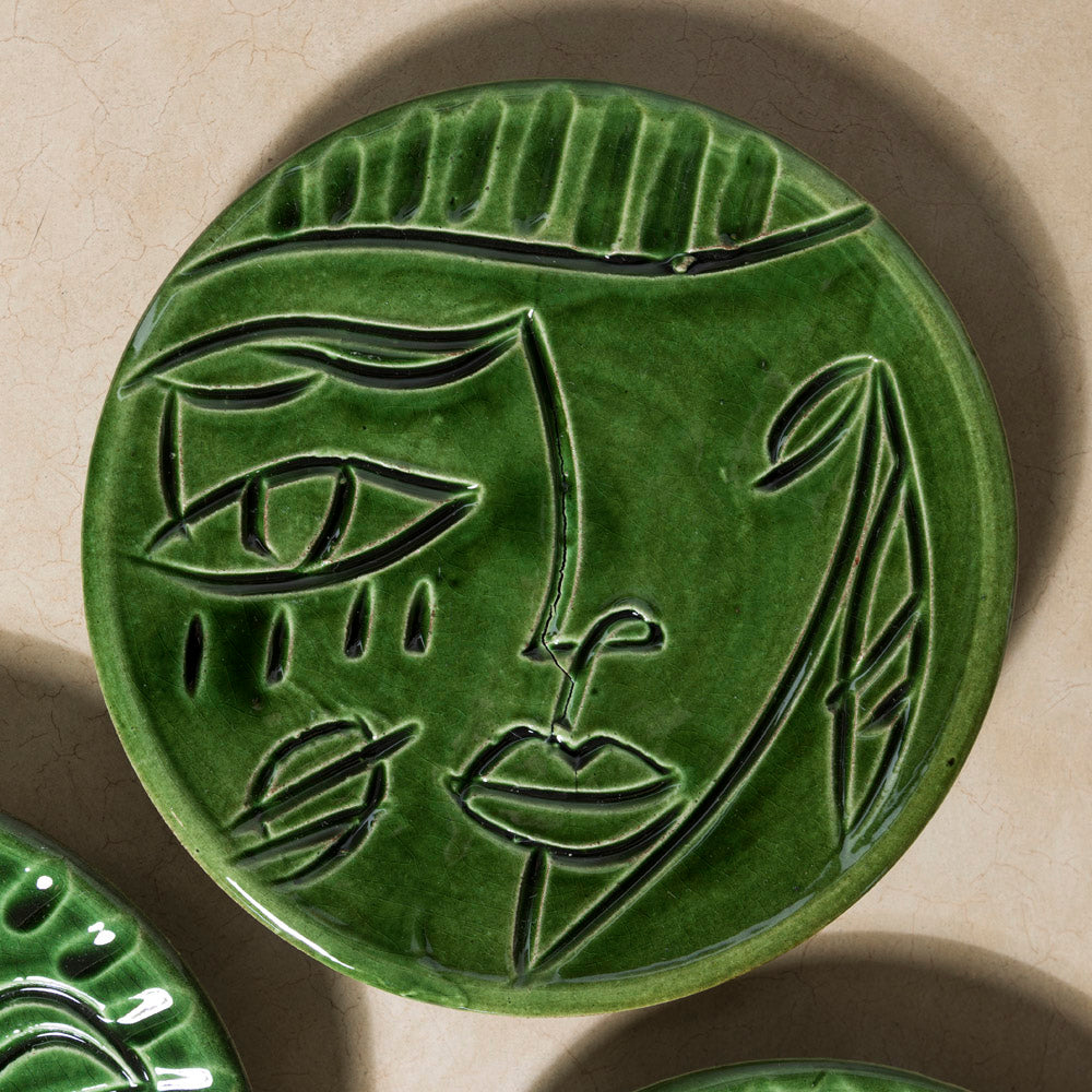Green Le Visage Plate