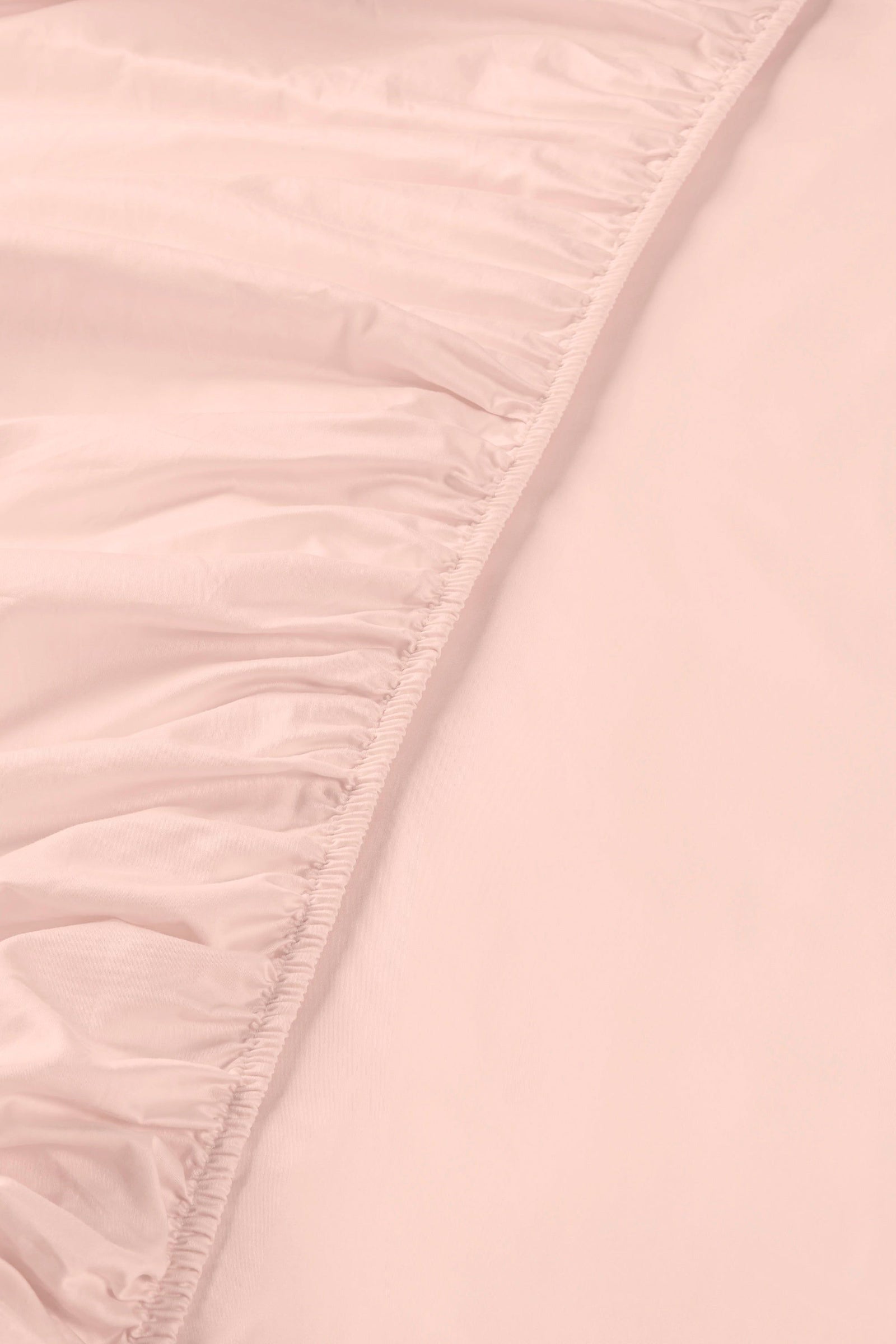 Sateen Organic Cotton Fitted Sheet - Midsummer Pink