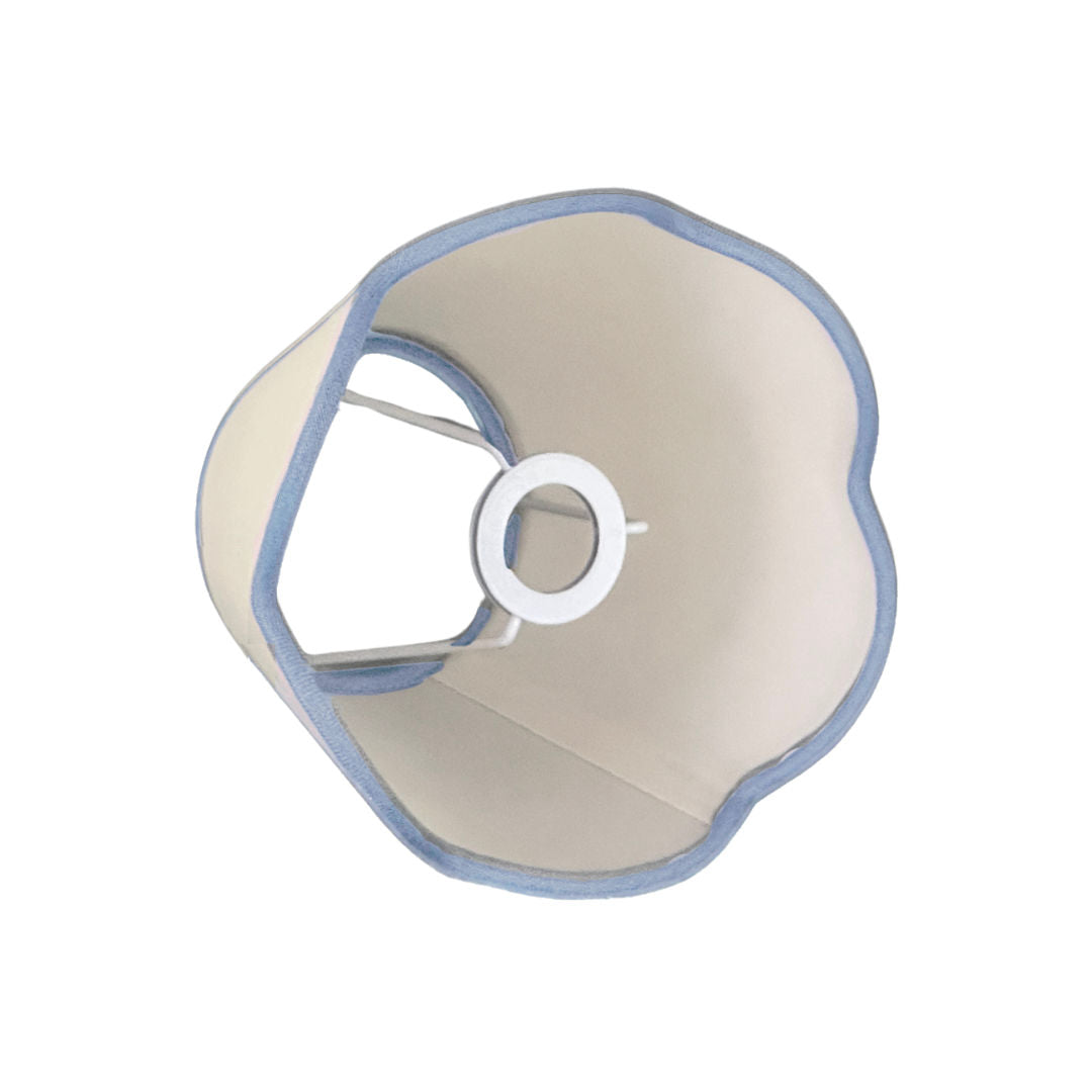 Lampshade Von Norten Cream White & Blue