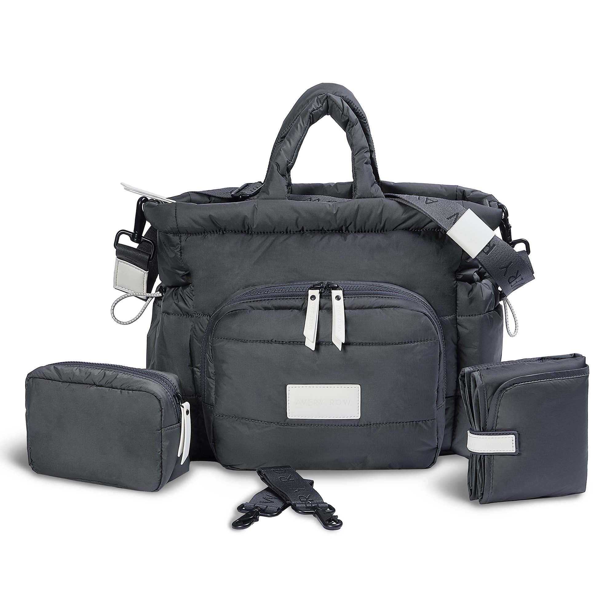 Baby Changing Tote Bag - Soft Black