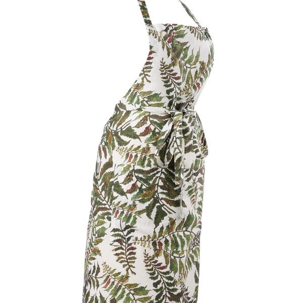Fern Printed Linen Apron