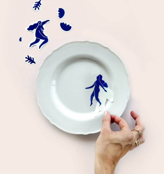 Matisse Ladies DIY Plate Sticker Decoration
