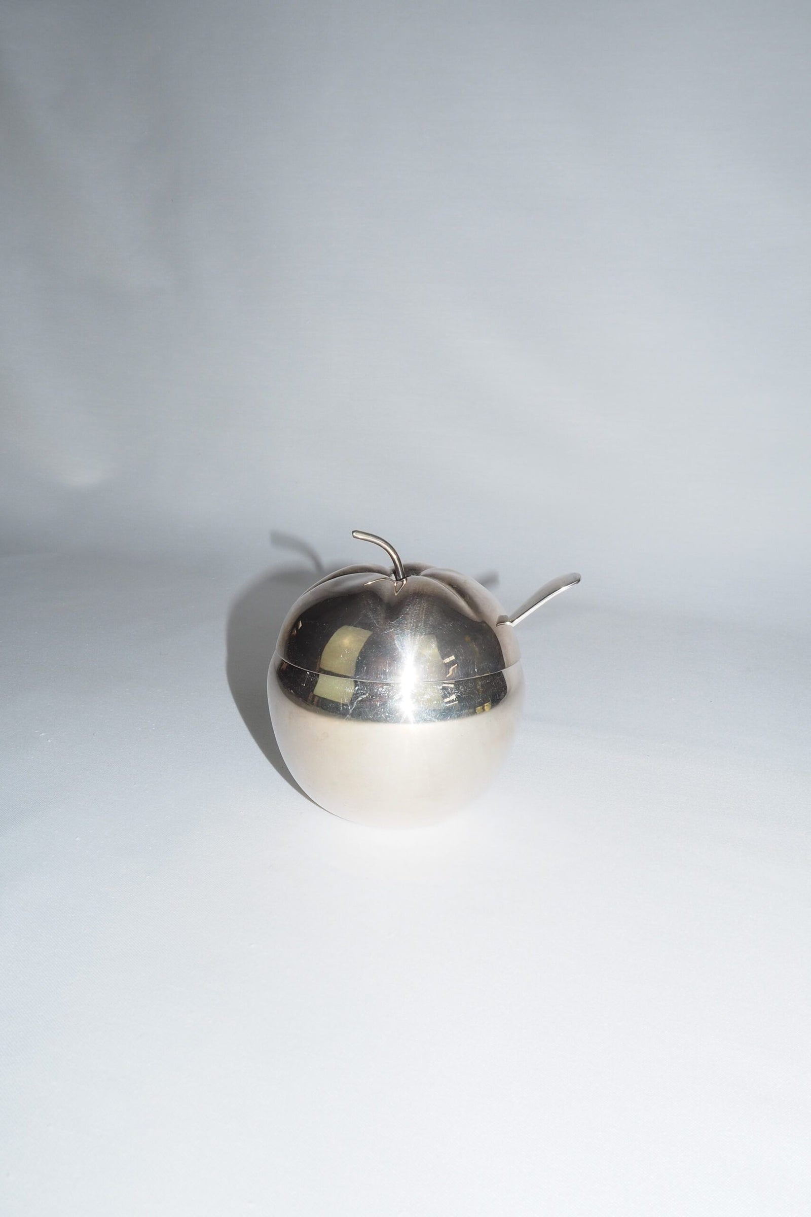 Vintage Silver Plate Apple Pot