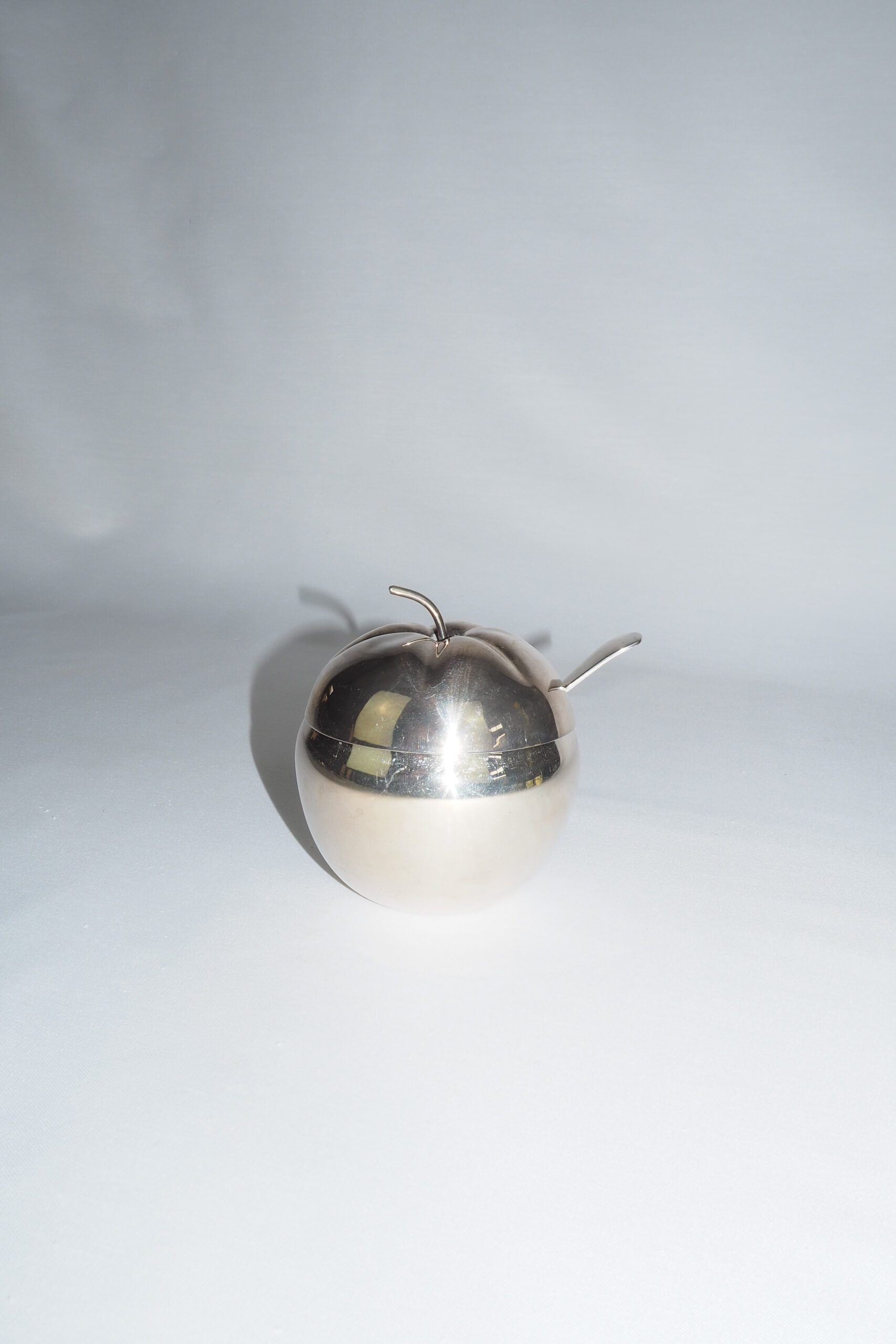 Vintage Silver Plate Apple Pot