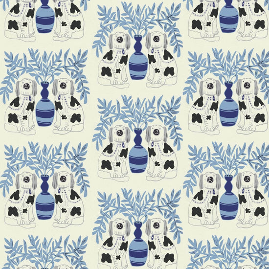 Pair of Dogs Fabric