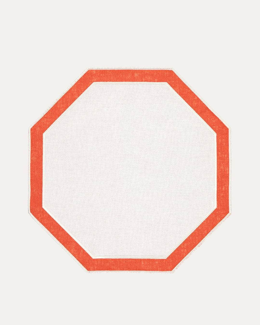 Douro Placemat, Orange with White (Reversible)