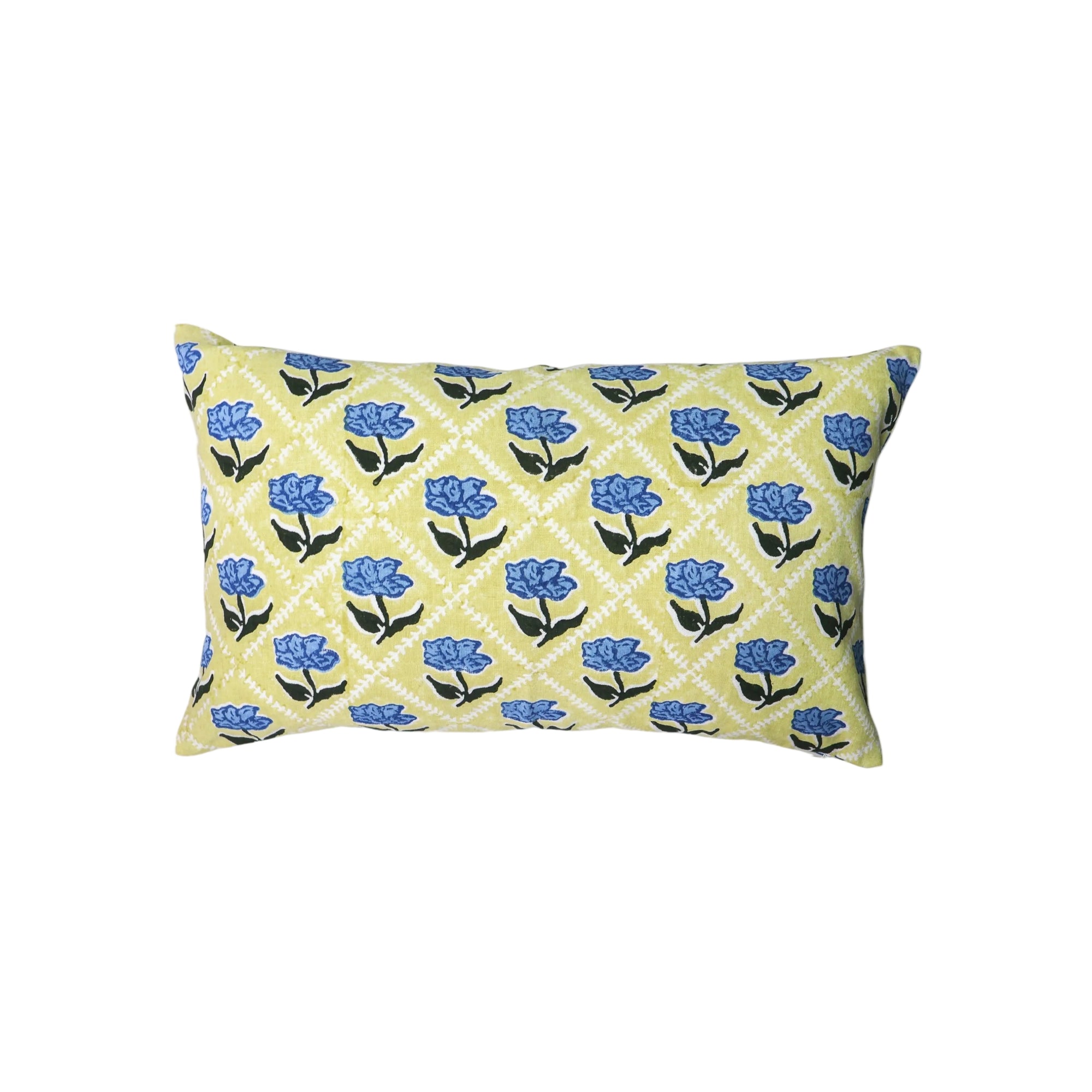 Noor Lumbar Throw Pillow Cover - Butter Yellow