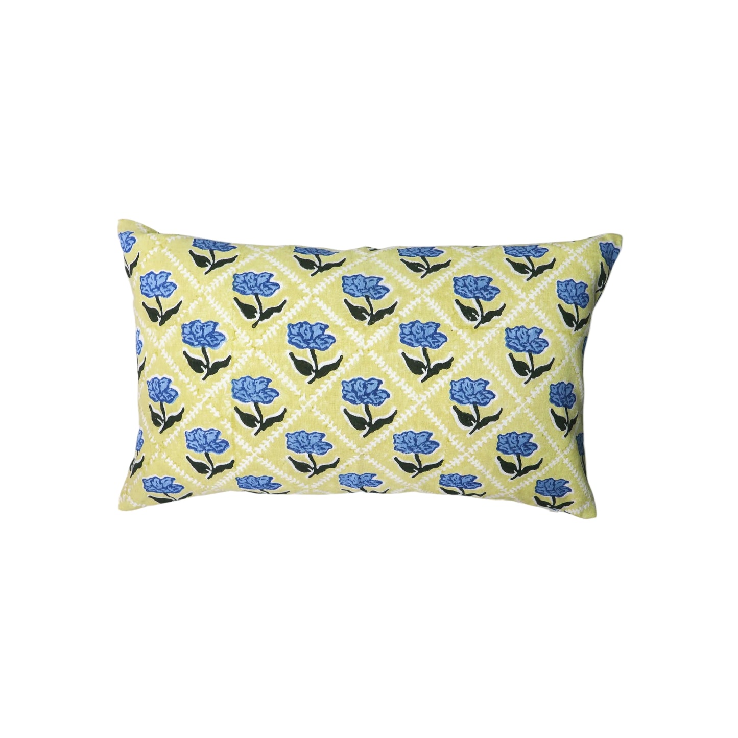 Noor Lumbar Throw Pillow Cover - Butter Yellow