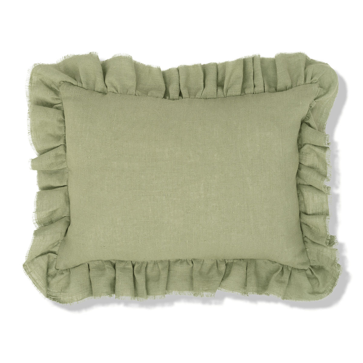 Eucalyptus Cushion with Frill