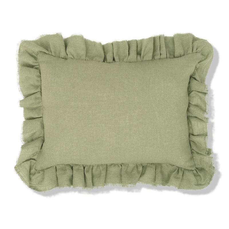 Eucalyptus Cushion with Frill